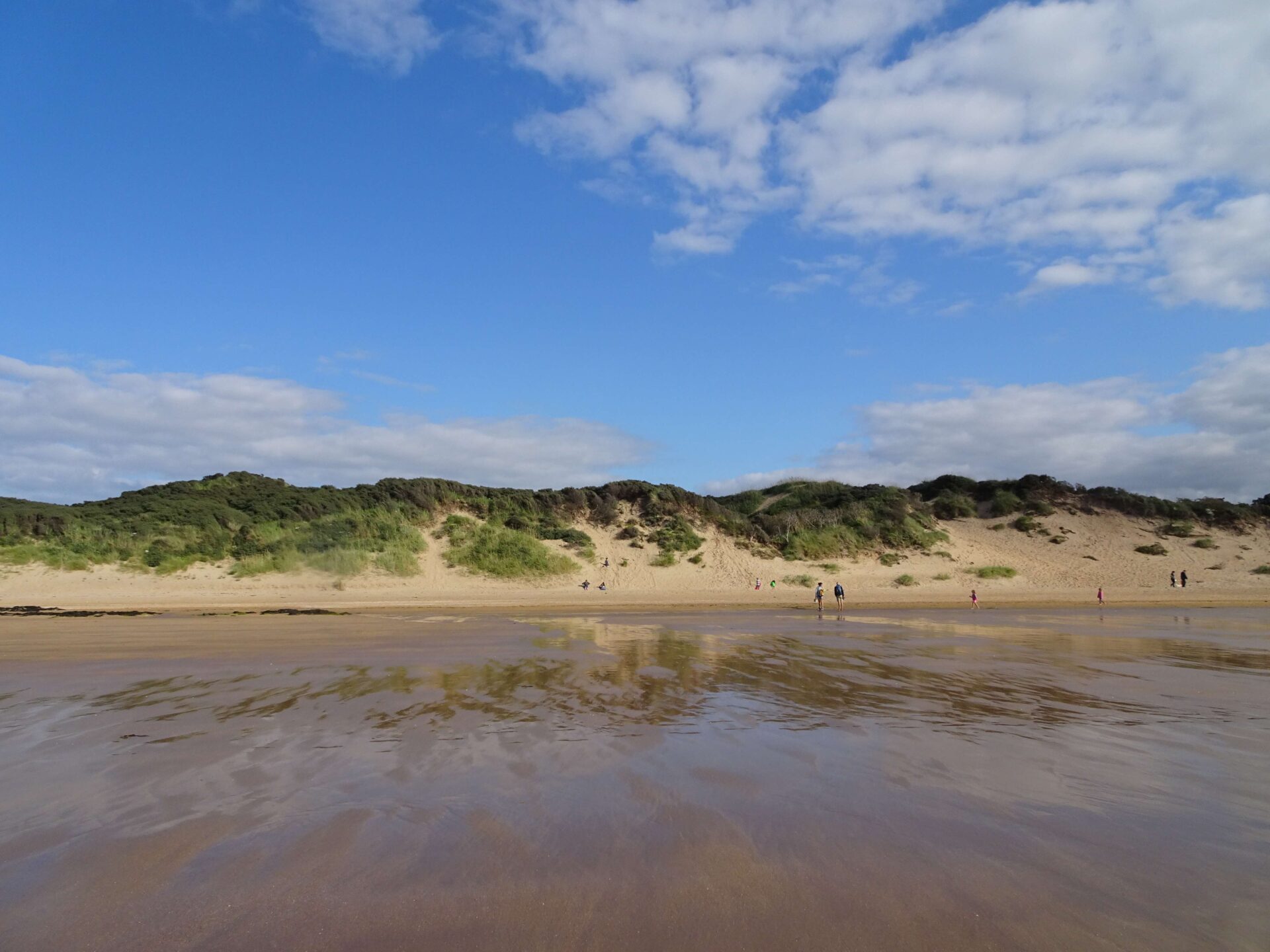 gullane beach sand dunes scotland uk