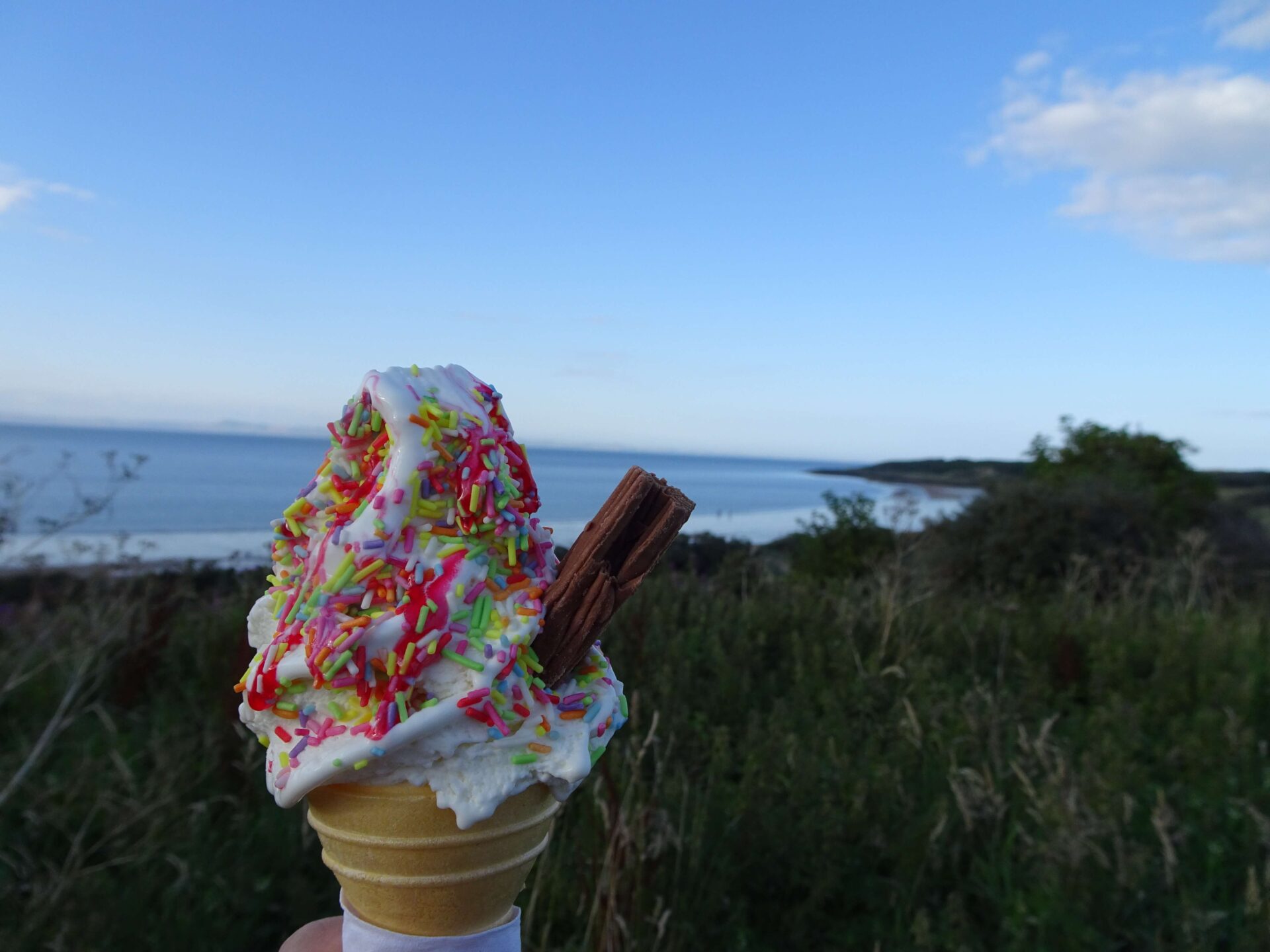 gullane beach ice cream scotland