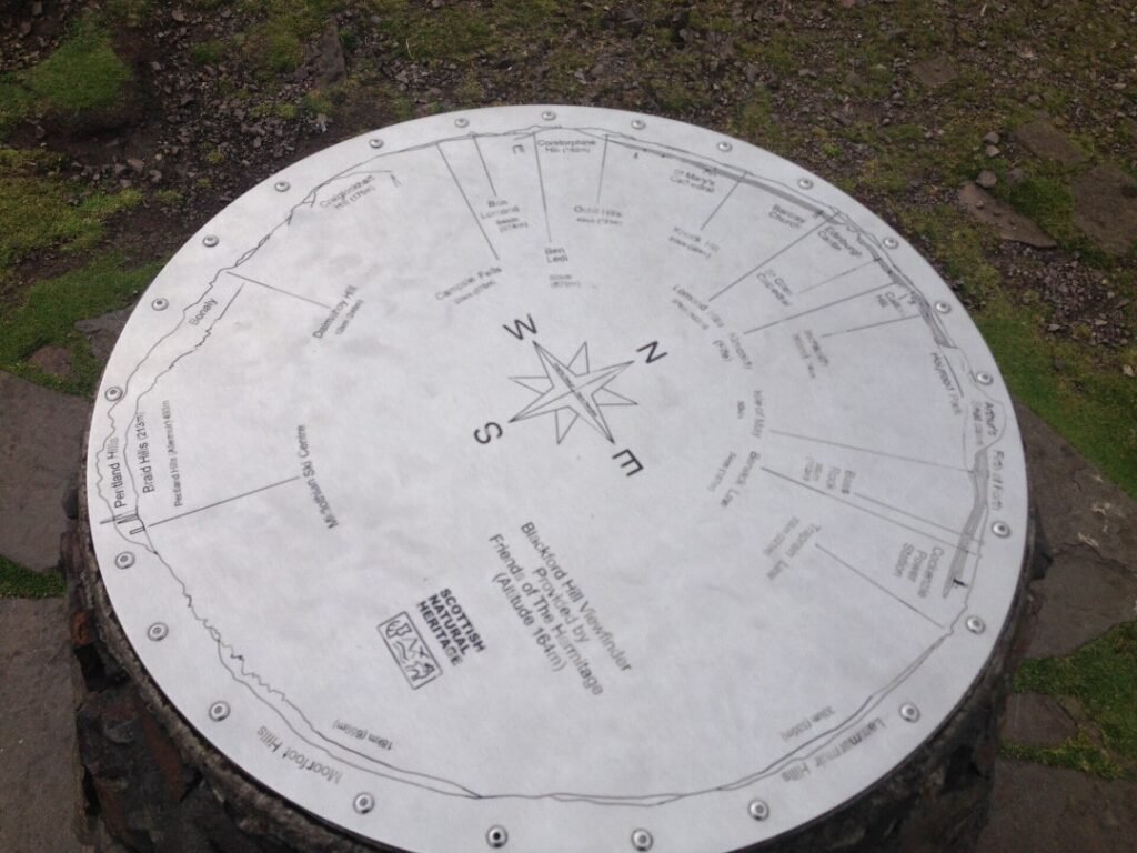 blackford hill summit marker