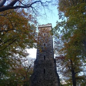 corstorphine hill tower in edinburgh, scotland