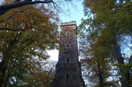 corstorphine hill tower in edinburgh, scotland