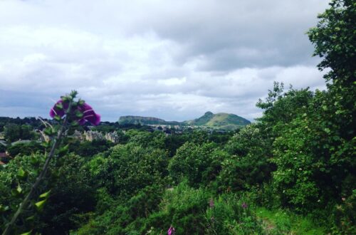 view arthurs seat from braid hills