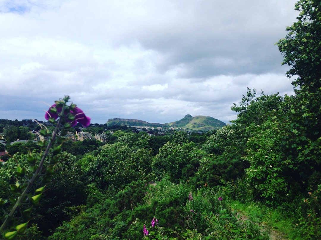 view arthurs seat from braid hills