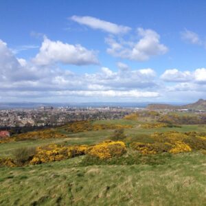 view from the braid hills edinburgh