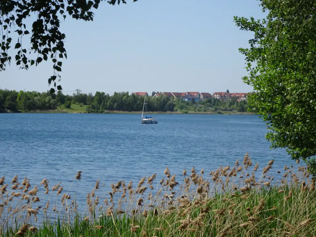 Kulkwitzer See lake near leipzig germany