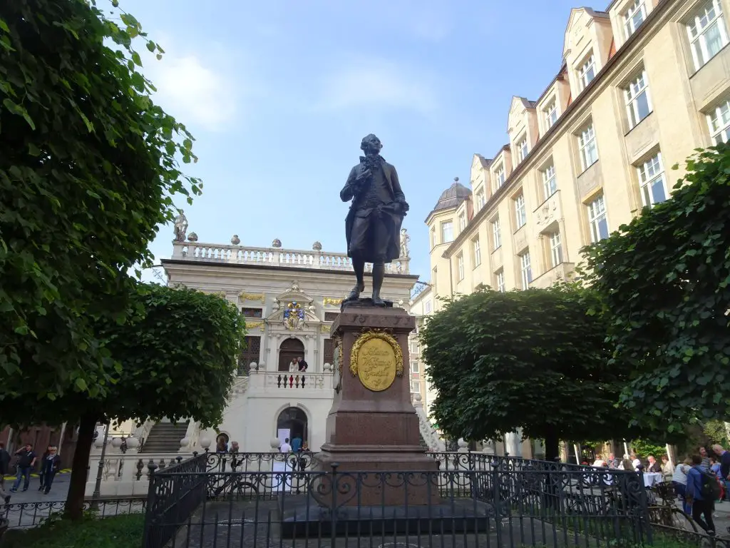 Statue of Goethe in Leipzig