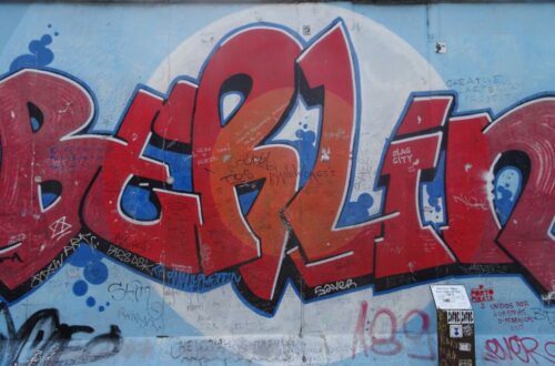 berlin spray painted graffiti east side gallery