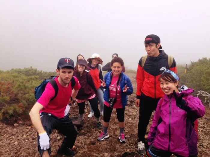 hiking group on mount meakan hokkaido