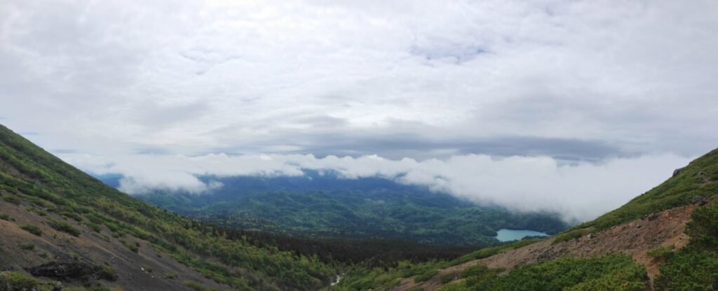 view from mount meakan, with lake onnetto visible