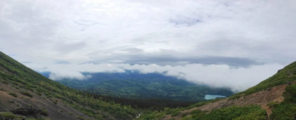 view from mount meakan, with lake onnetto visible