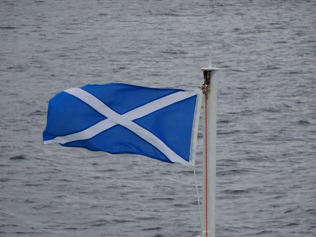 Calmac Ferry Scotland Flag