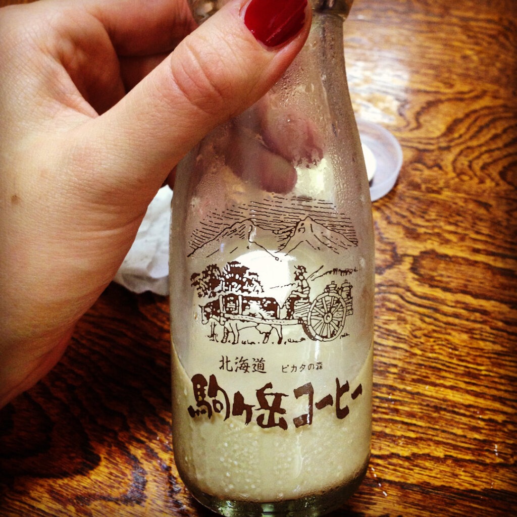 hokkaido milk glass bottle onsen