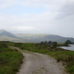 path around loch ossian scottish highlands corrour