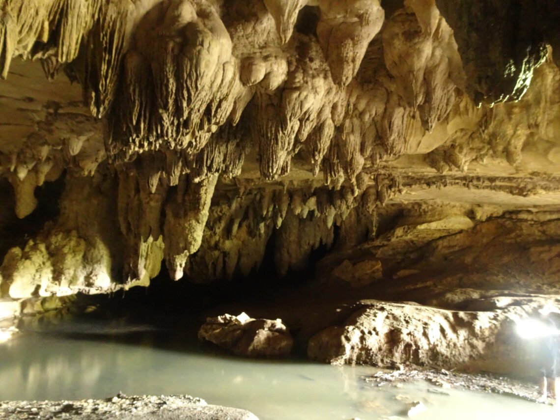 formations inside waipu cave northland new zealand