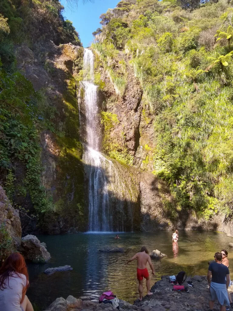 kitekite falls swimming hole near piha beach auckland