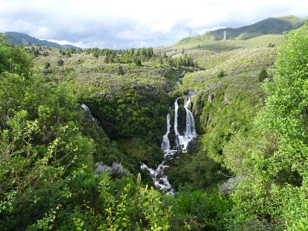 waipunga falls hawkes bay north island new zealand waterfall