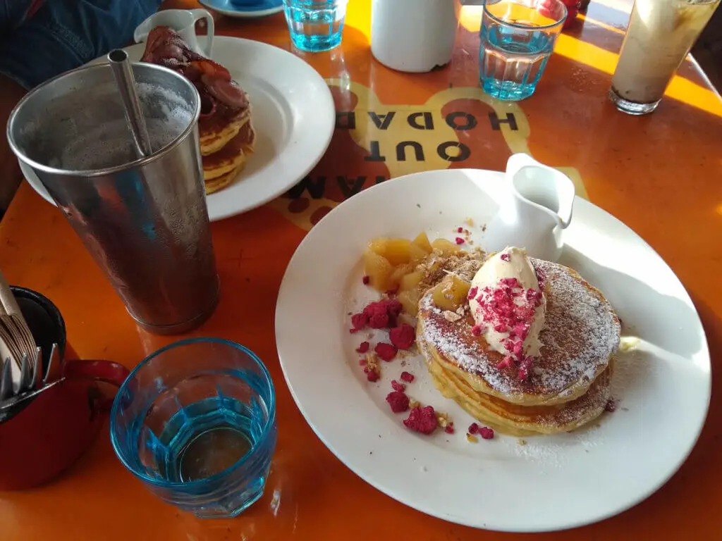 pancakes and milkshake at maranui cafe in wellington good food guide