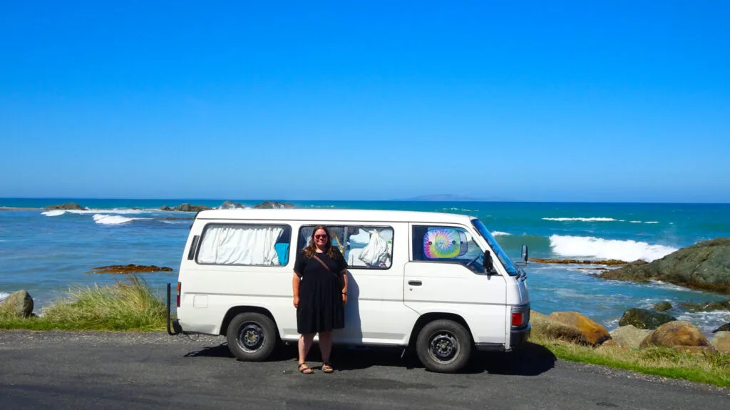 lauren nissan caravan campervan van life new zealand