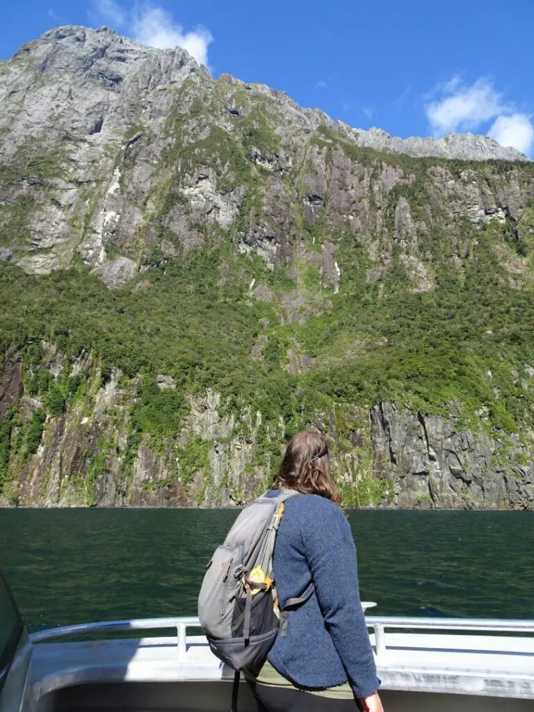 lauren on the milford sound cruise
