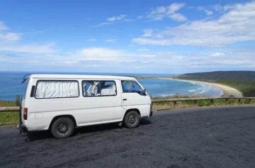 new zealand campervan in catlins south island new zealand