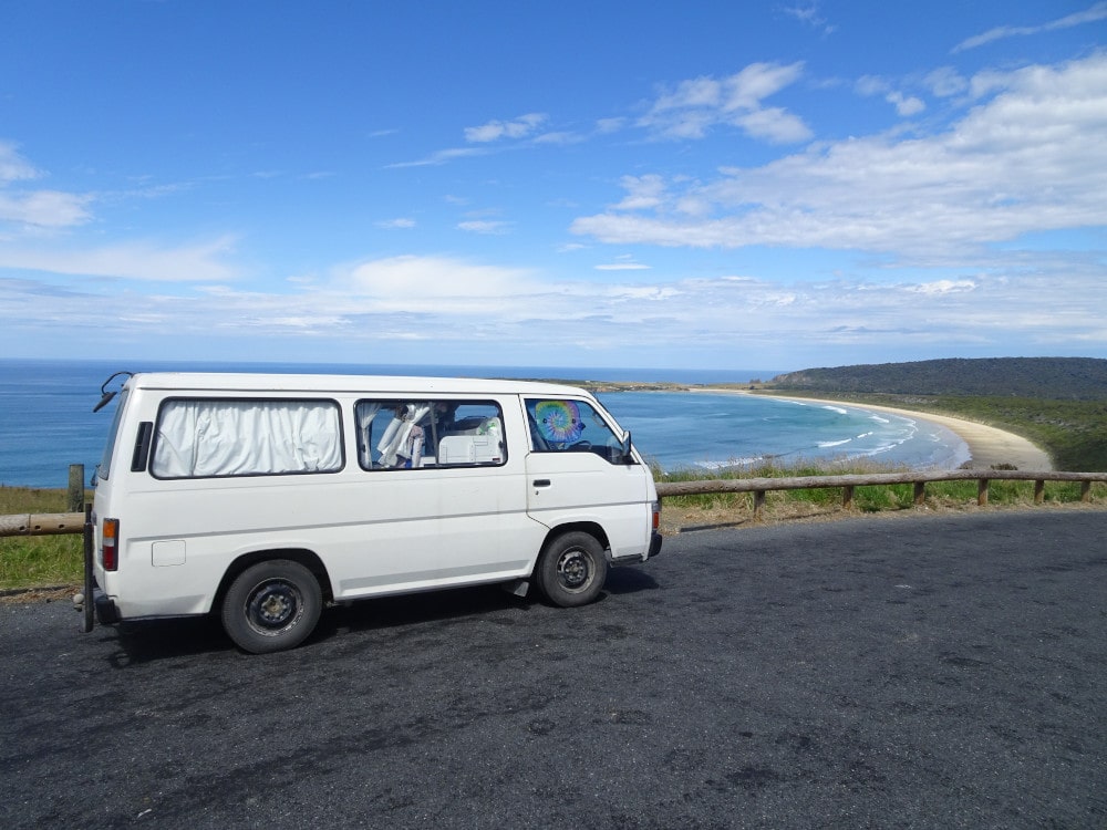 new zealand campervan in catlins south island new zealand