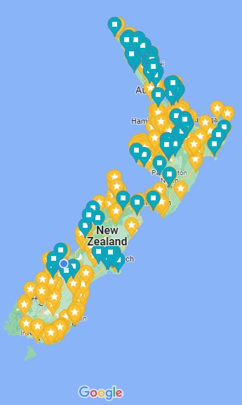 google maps travel apps van trips new zealand