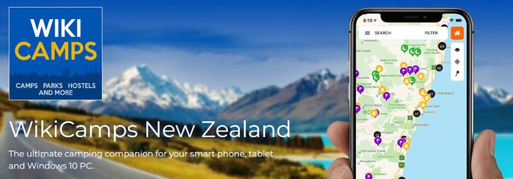 wiki camps camper van apps travel trip new zealand