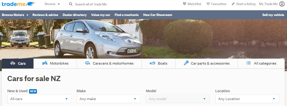 trade me cars for sale in new zealand