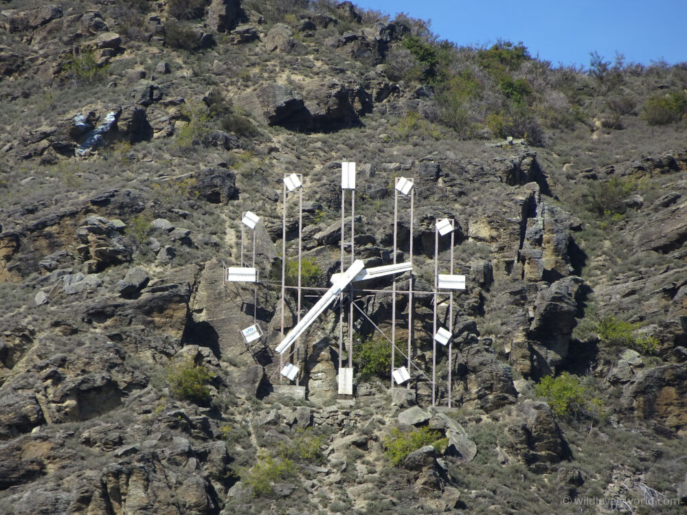 alexandra clock on the hill - simple big white clock on a rocky hillside