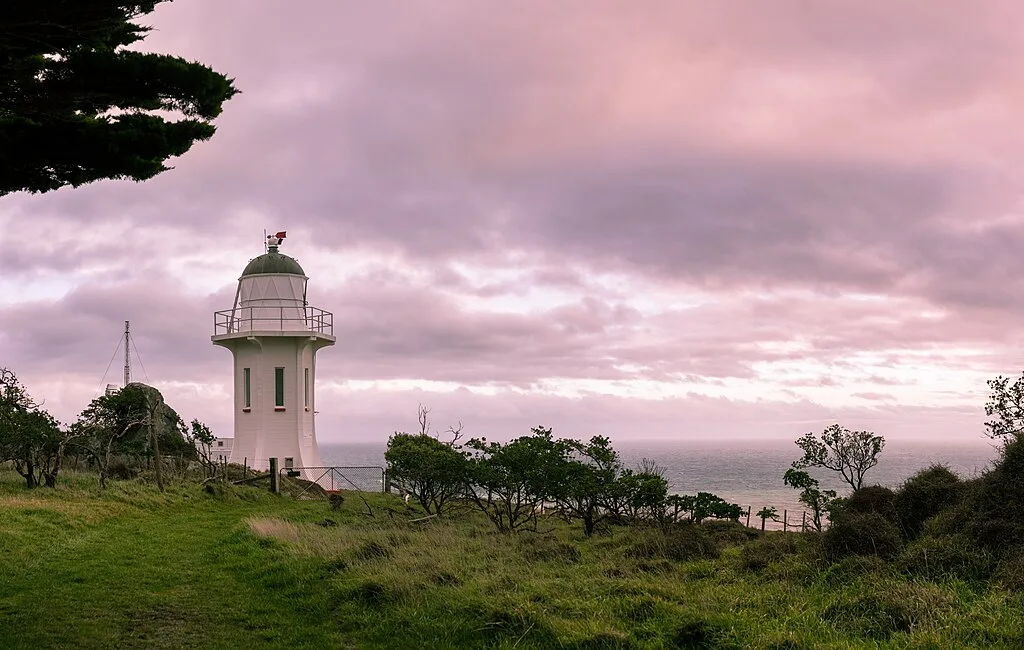 baring head lighthouse near wellington in new zealand