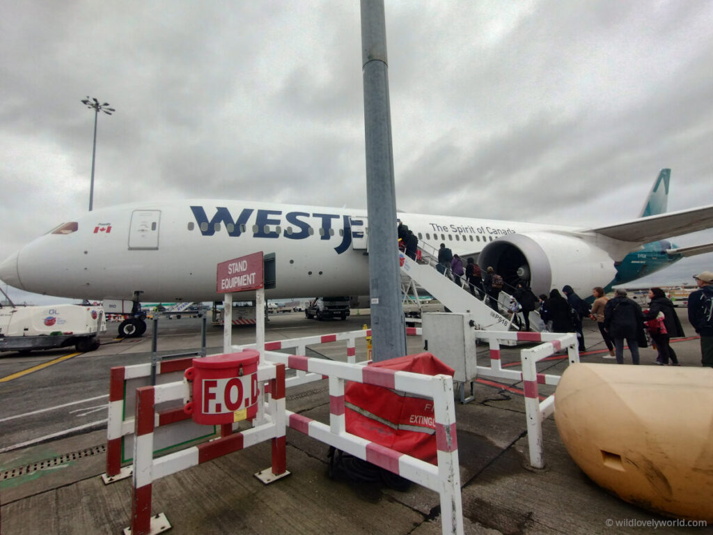 boarding westjet flight from dublin to calgary canada iec arrival experience