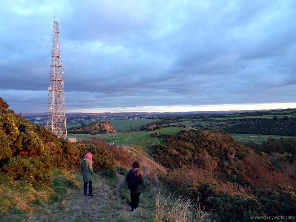 radio mast transmitter tower on blackford hill