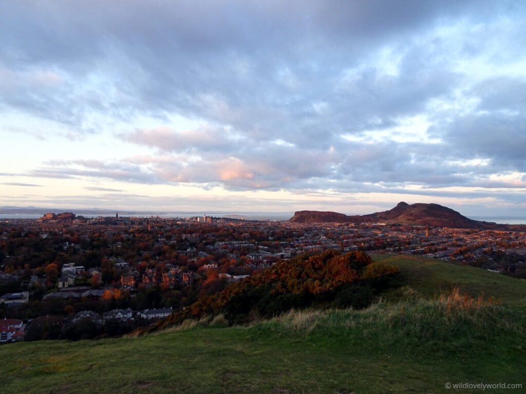 view of edinburgh from the summit of blackford hill